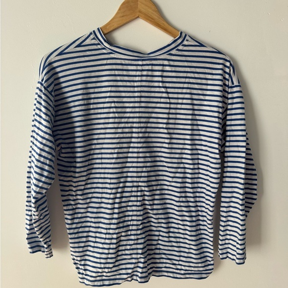 French Fry T shirt Blue and White Stripe - Picture 1 of 5